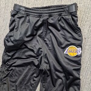 Zipway NBA Los Angeles Lakers Tear Away Pants Men's L Black Fleece Lined Warm Up